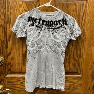 Metropark Distressed Grey Tee